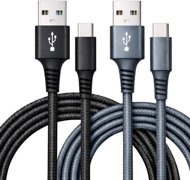 Cabo USB para Tipo C 2 Metros 60W Turbo Carregamento Rápido