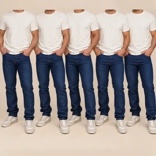 Kit 5 Calças Masculina Jeans Com Elastano Trabalho/passeio
