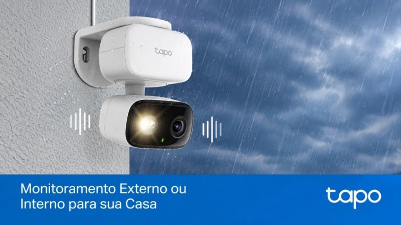 Tp-Link Tapo C206 Câmera de Segurança Wifi 1080P 360° Colorida Ip65