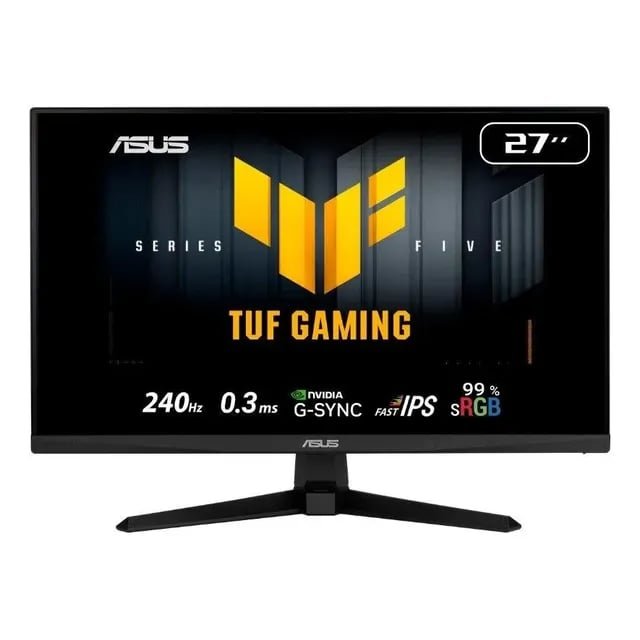 Monitor Gamer Asus TUF VG279QM5A 27 FHD 240Hz Fast IPS Preto