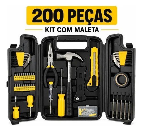 Jogo De Ferramentas 200 Peças - Profissional - Titanium