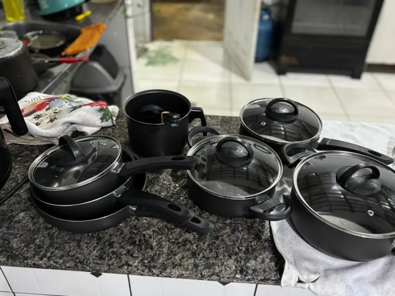 Conjunto Panelas Antiaderente 10 Peças