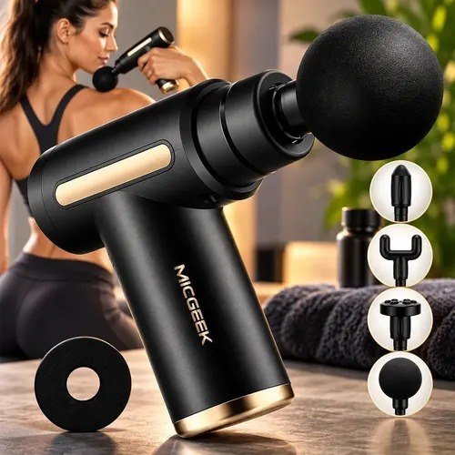 Massageador Pistola Elétrica Profissional Muscular Portátil