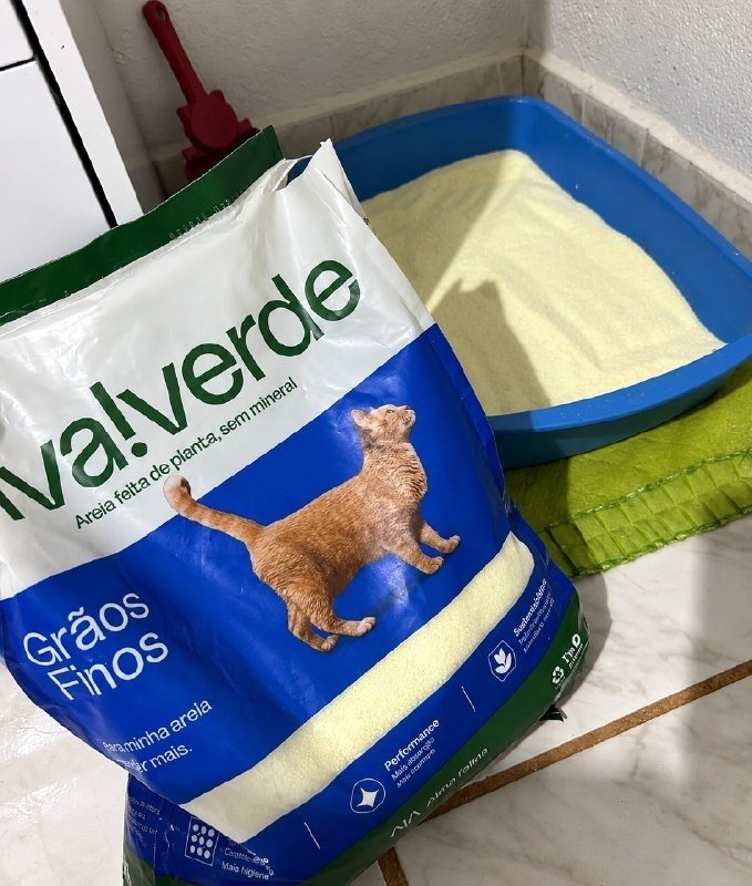 Viva Verde Areia Higiênica Biodegradável para Gatos Grãos Finos 4kg