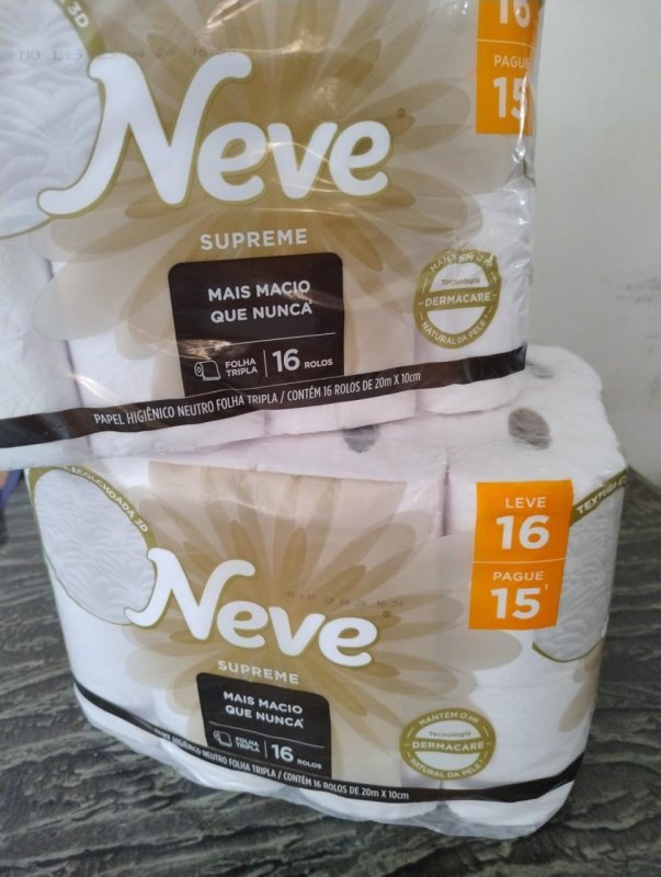 Neve Papel Higiênico Supreme Folha Tripla