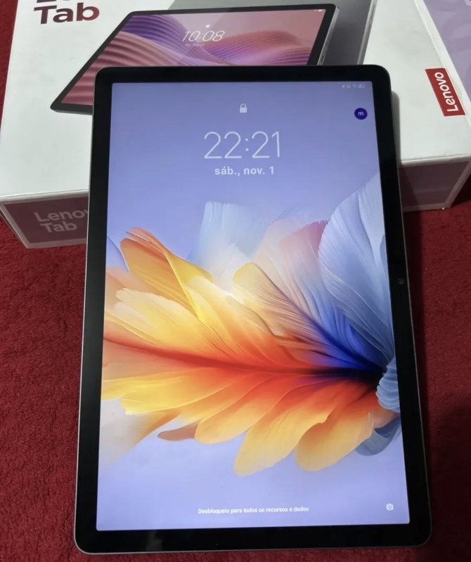 Tablet Lenovo Tab 10.1 Wi-Fi 5 64GB 4GB de RAM Android 14 Cinza