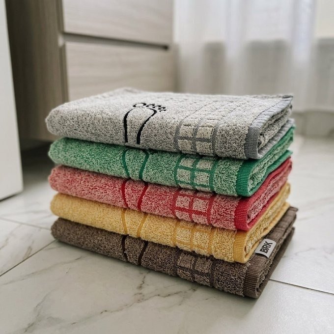 Kit com 5 Tapetes Banheiro Algodão Toalhas Felpudo 45x70cm + Frete Grátis