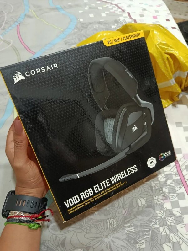 Headset Gamer Corsair Void Elite Wireless Rgb Surround 7.1 + Frete Grátis