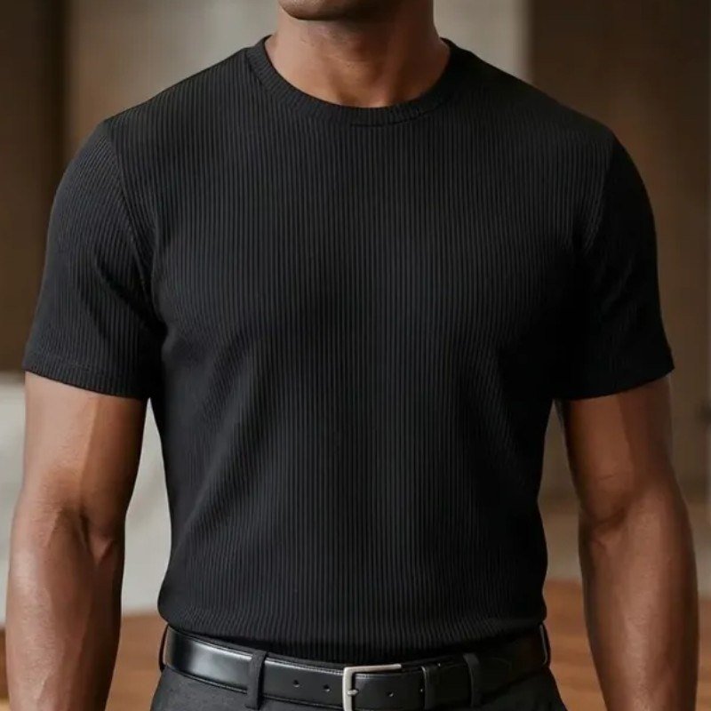 Kit 3 Camisetas Masculina Canelada Americana Gola Careca (P ao GG)