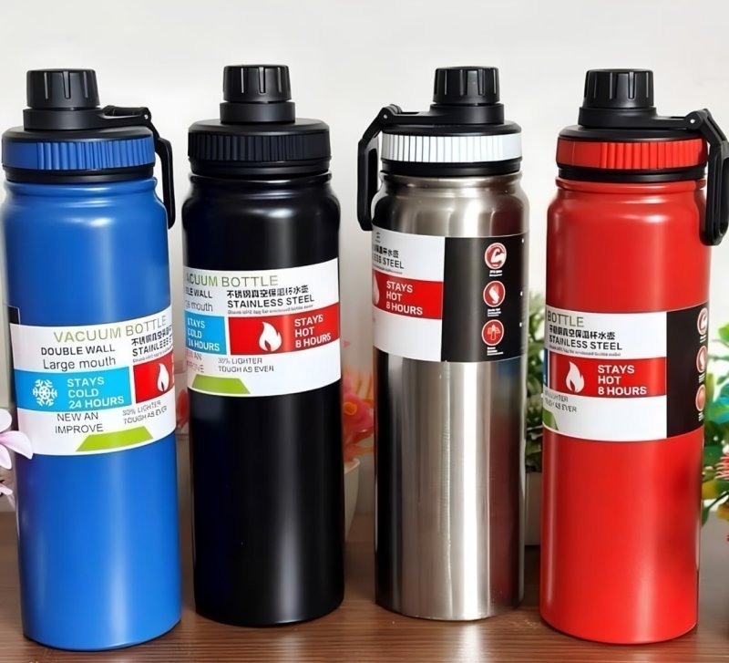 Garrafa Térmica Água Squeeze Inox 800ml