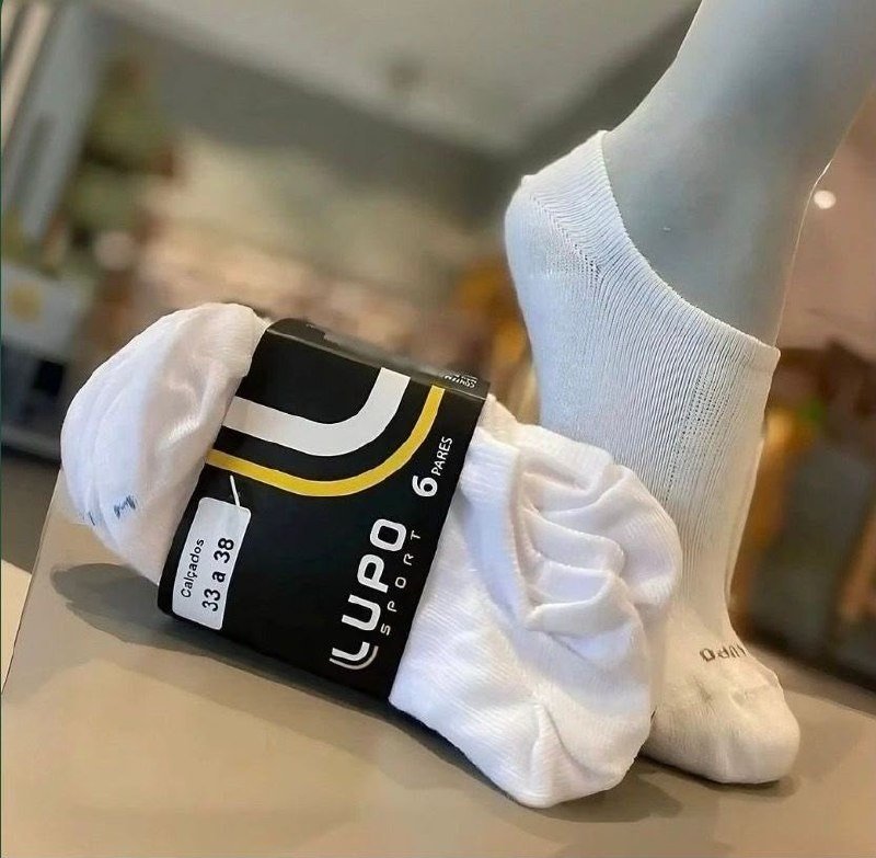 Kit 10 Pares De Meias Lupo Soquete Invisível Sport (33-44)