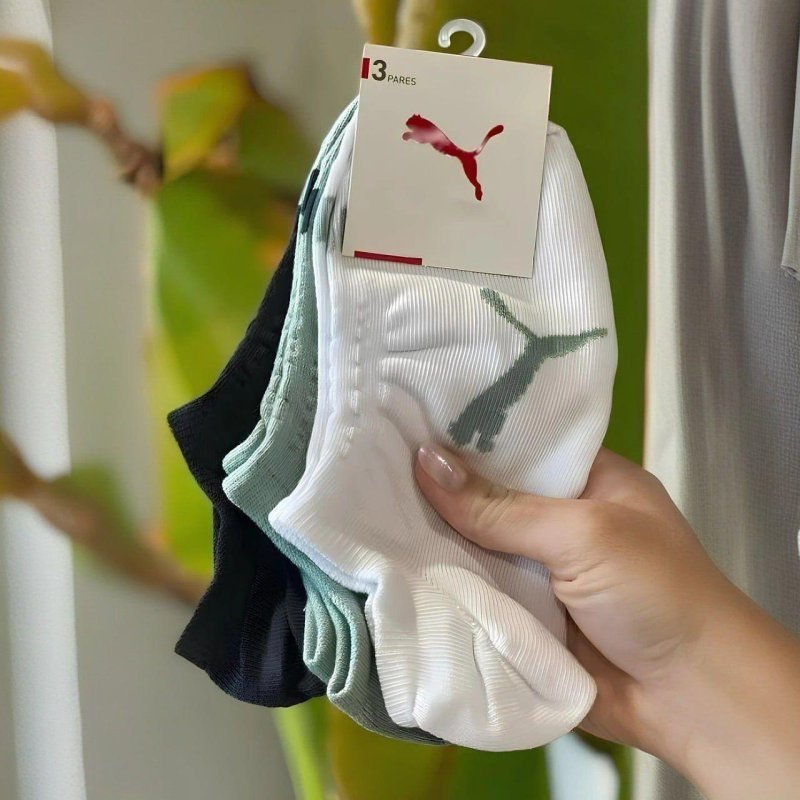 Kit com 9 Pares de Meias Puma Sapatilha