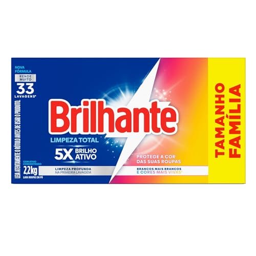 Brilhante Limpeza Total - Sabão Em Pó 2kg