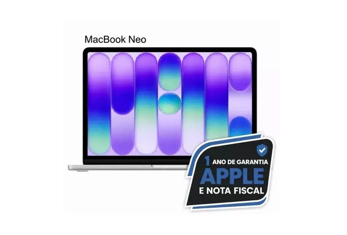 MacBook Neo Apple 13" Chip A18 Pro, CPU de 6 núcleos GPU de 5 núcleos, 8GB + 256GB