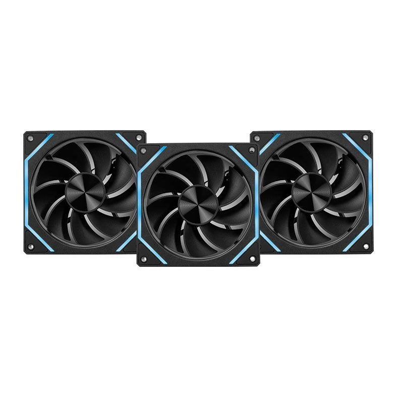 Kit Ventoinhas Pichau Ventus NX Reverse, ARGB, 3x120mm, Preto, PCH-VTNXR3-BK01