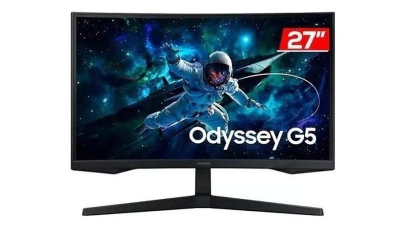 Monitor Samsung Odyssey G5 27" Qhd Va Ls27cg552elmzd 165Hz