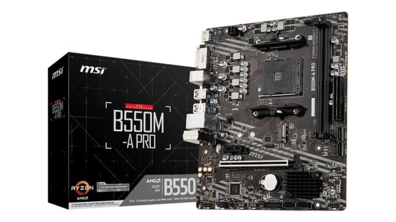 Placa Mãe Msi B550m-A Pro Amd Ryzen Am4 Ddr4 Matx M.2 Hdmi/dvi