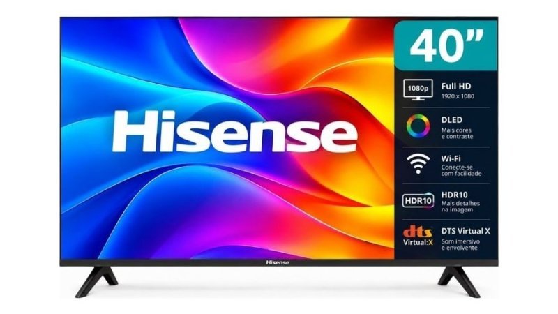 Smart Tv Hisense 40" Full Hd Dled Wi-Fi Hdr10 40A4nv Dts Virtual X