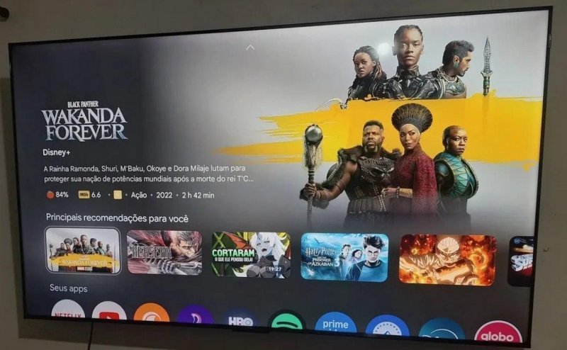 Smart TV TCL 65" QLED 4K Wi-fi Google TV HDR10+ 120Hz