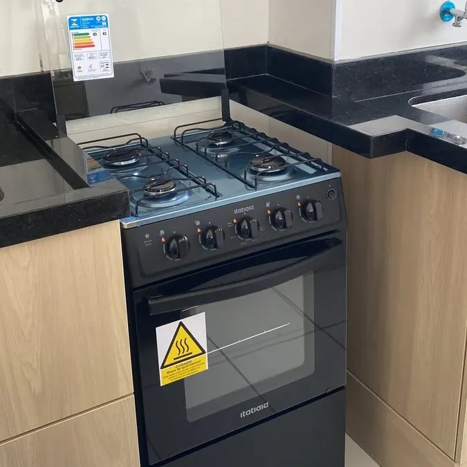 Fogão Itatiaia Star New 4 Bocas Mesa Inox Forno 48L Bi-Volt