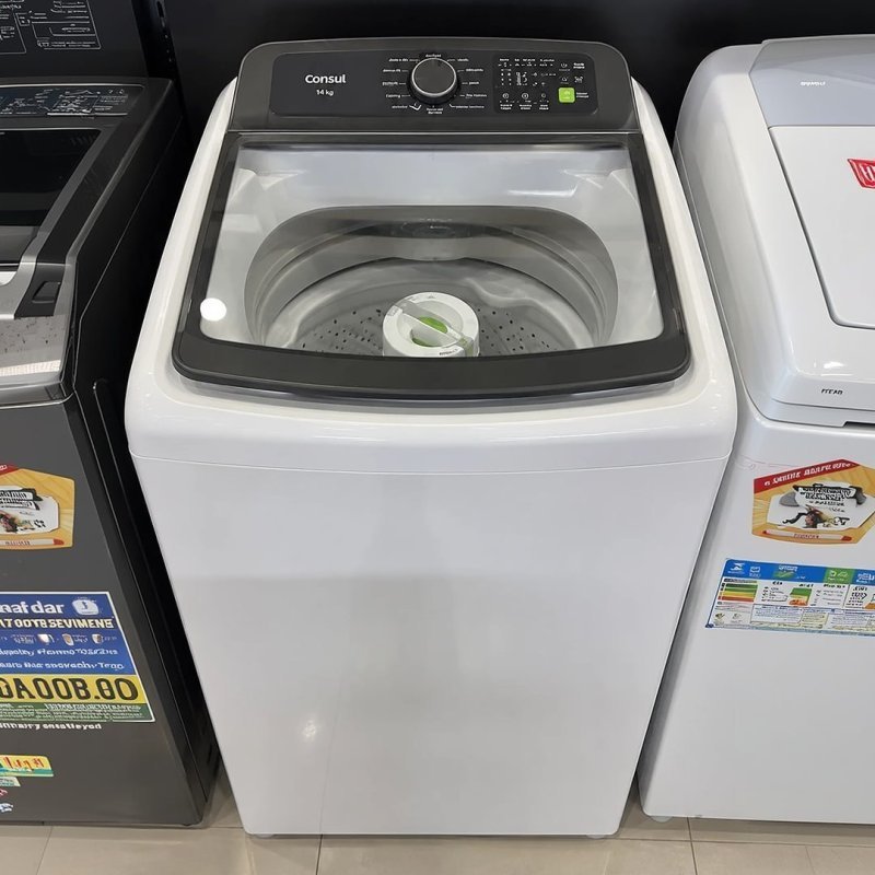 Máquina de Lavar Consul 14Kg Branca com Modo Eco - 127V
