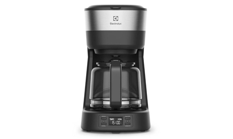 Cafeteira Elétrica Electrolux 30 Xícaras Experience Programável com Timer Cor Inox Preta (Ecm25)