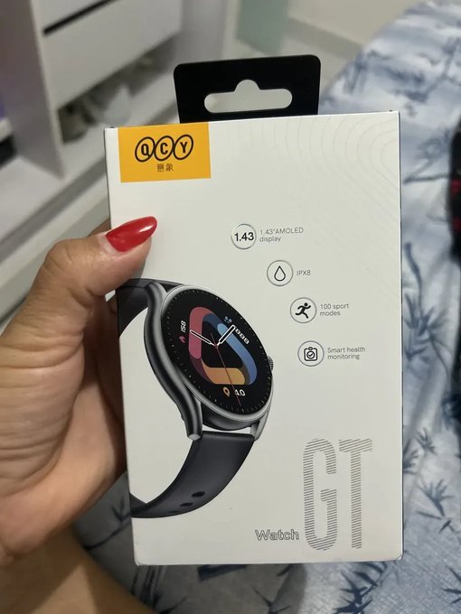 Relógio Smartwatch Qcy Gt S8 Tela Amoled + Frete Grátis