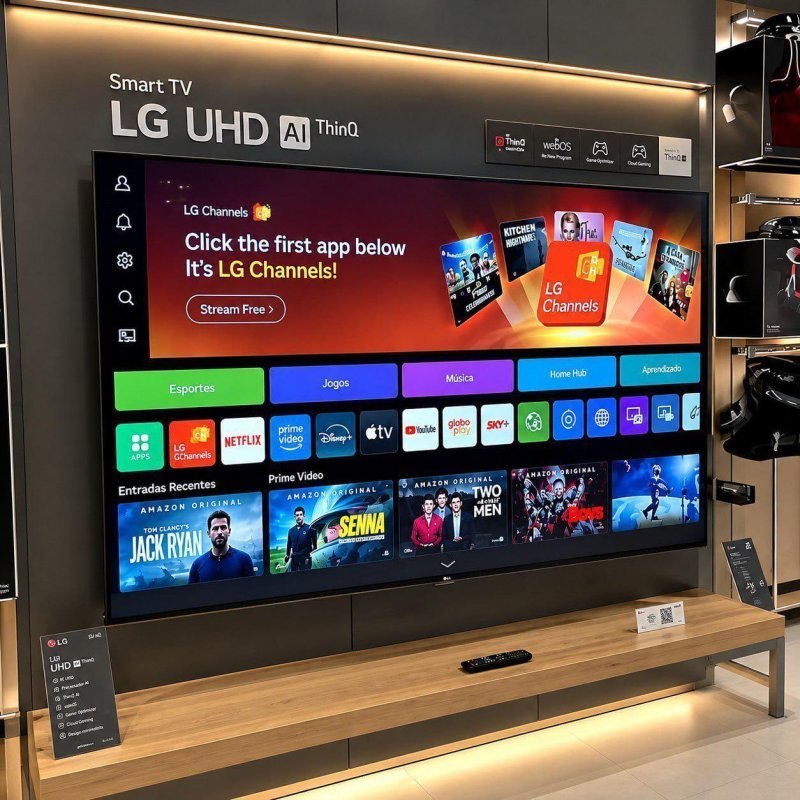 Smart TV 4K 65" LG NANO UHD AI NU850 2026 65NU850BPSA
