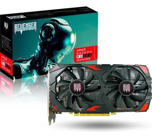 Placa de Vídeo AMD Radeon RX580 8GB GDDR5 256 Bits Revenger