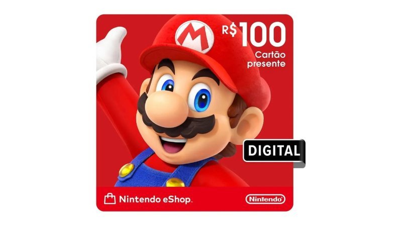 Nintendo Gift Card eShop R$ 100 (Digital)