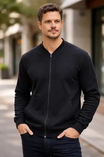 Blusa De Moletom Com Ziper Canguru Flanelado Inverno P Ao G1