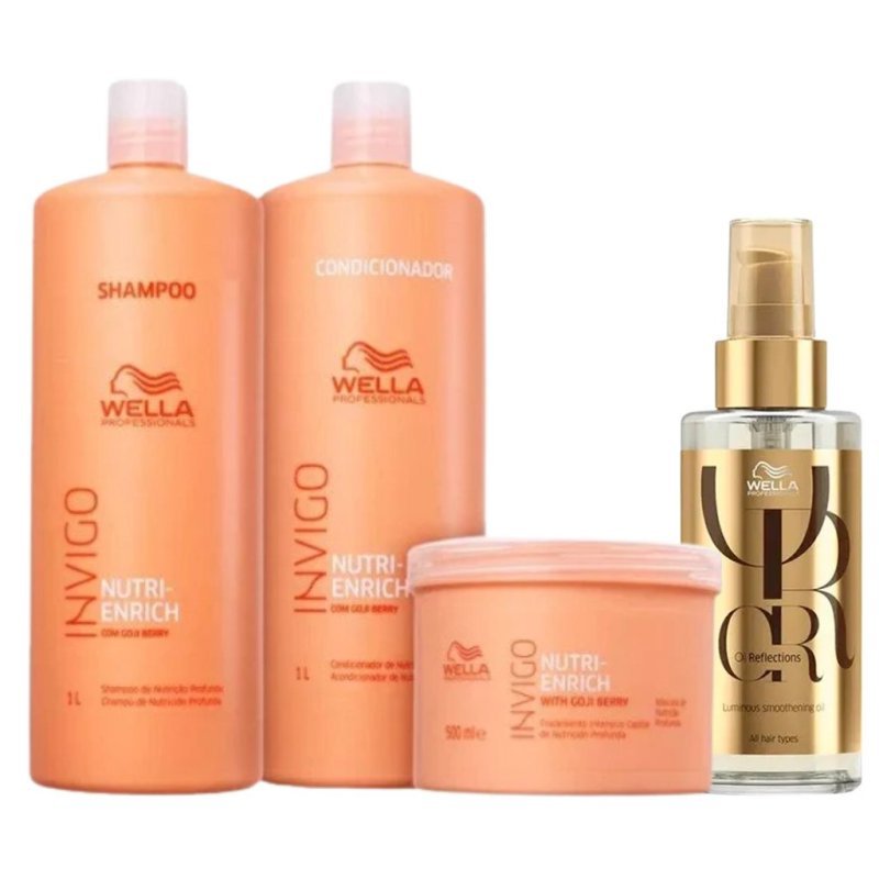 Kit Wella Professionals Invigo Nutri-Enrich Salon Care (4 Produtos)