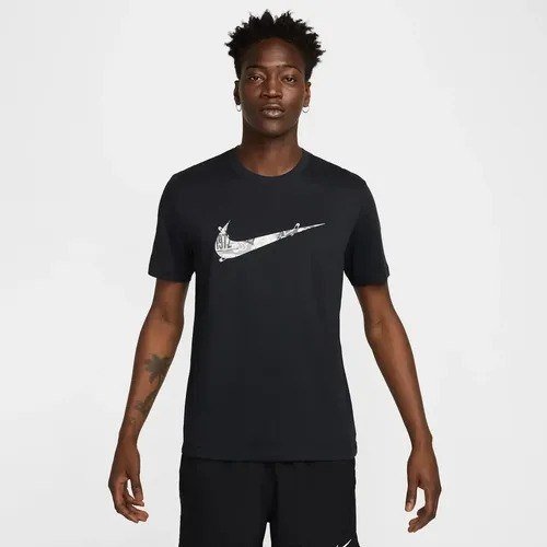 Camiseta Nike Dri-fit Run Division Masculina Preto/branco P