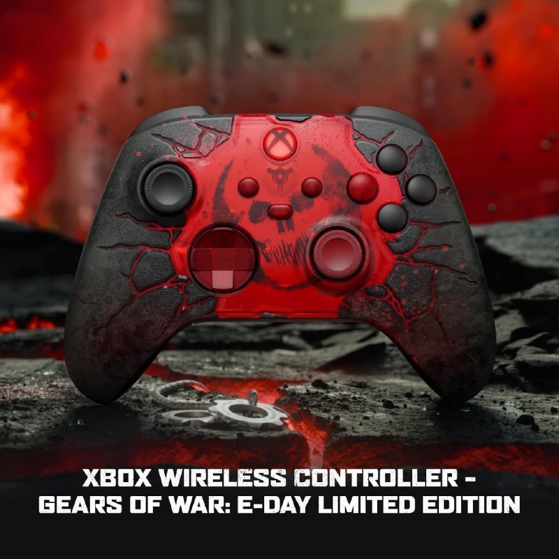 Controle Sem Fio Xbox Edição Limitada Gears of War: E-Day