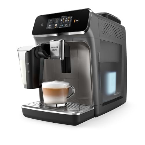 Philips Walita Cafeteira Espresso Série 2300 LatteGo, 4 Bebidas, Cinza