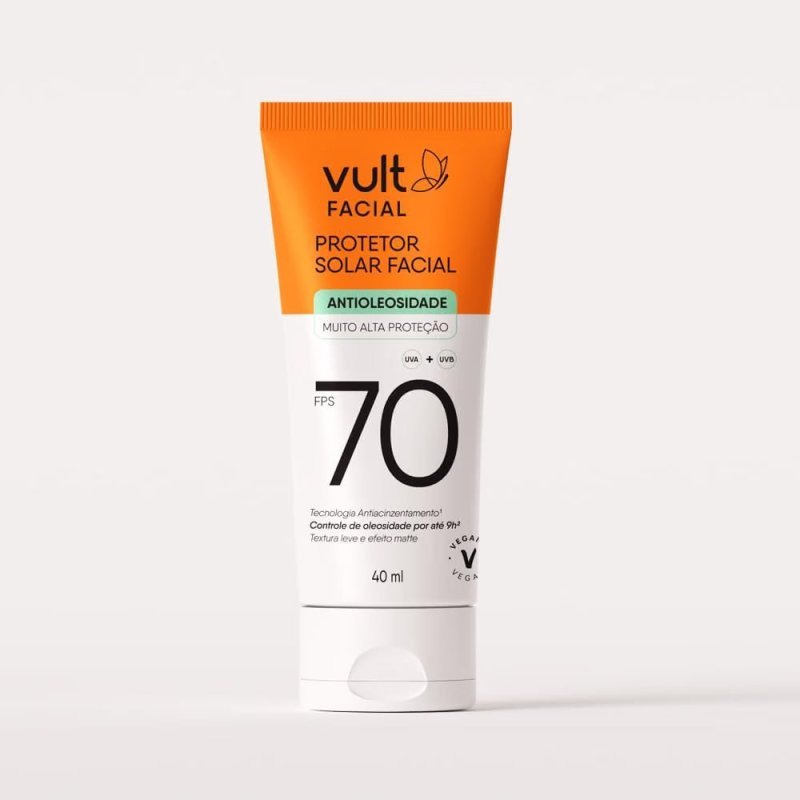 VULT Protetor Solar Facial FPS 70 40ml