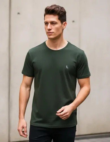 Camiseta Reserva Masculina T-shirt Básica Verde Floresta Liso M