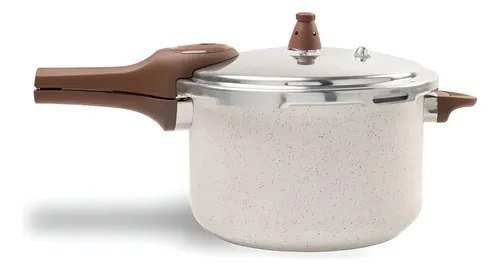 Panela Pressão Brinox Ceramic Pressure Indução 6,8l Vanilla