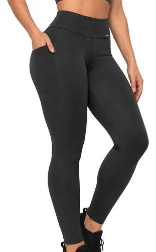 Legging Academia Corrida Com Bolso Selene Zero Transparência