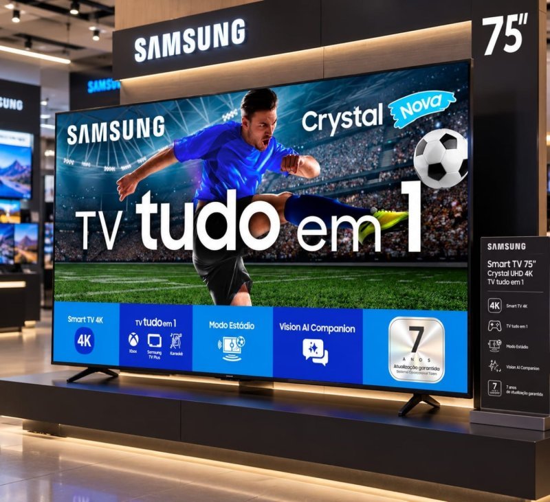 Samsung Smart TV 75" Crystal UHD 4K