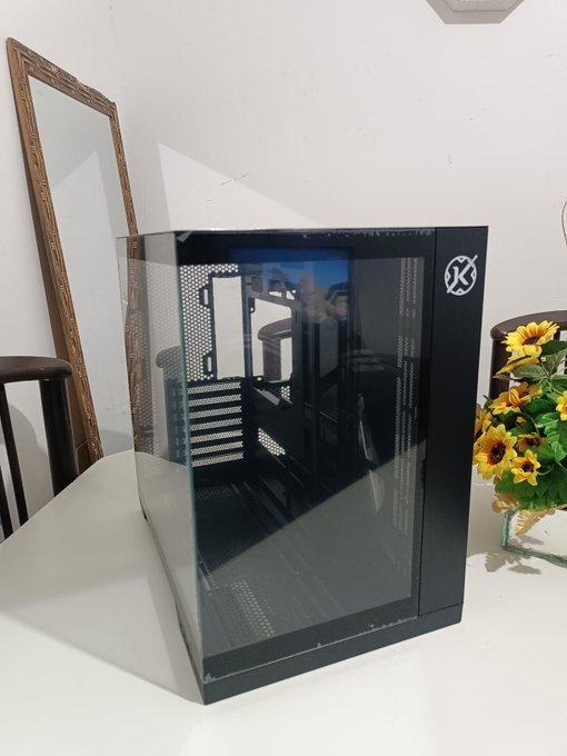 Gabinete Gamer Kalkan Asgard Preto Aquário sem fans KLK00040