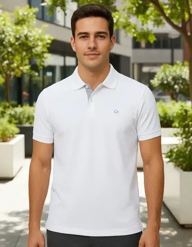Camisa Gola Polo Social Masculina Slim Algodão Casual Ogochi