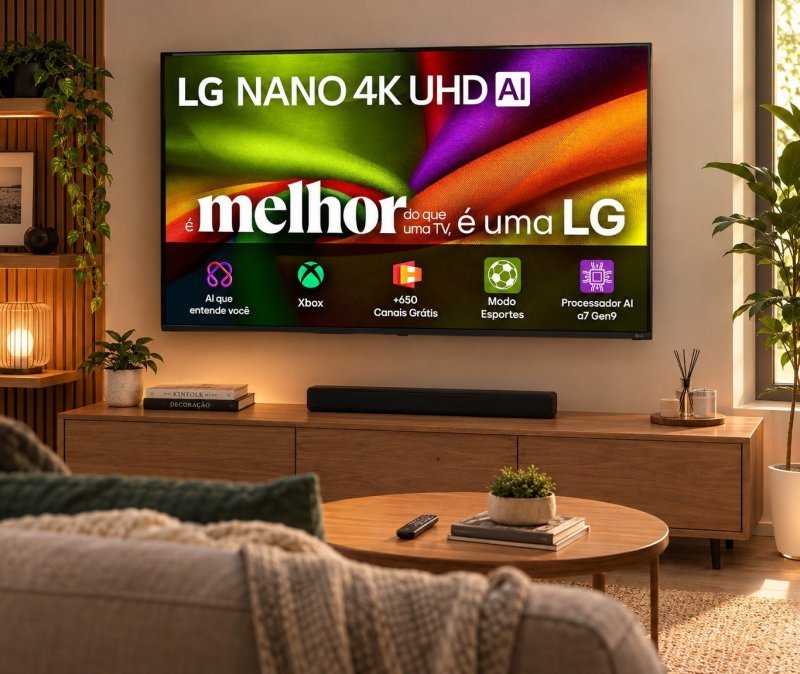 Smart TV 4K 50" LG Nano UHD AI NU850 2026