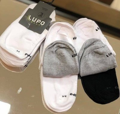 Kit 10 Pares De Meias Lupo Soquete Invisível Sport (33-44)