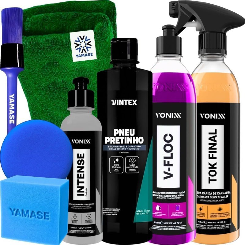 Kit Vonixx – Shampoo V-FLOC + Cera TOK Final + Revitalizador Intense 240ml + Pretinho Vintex