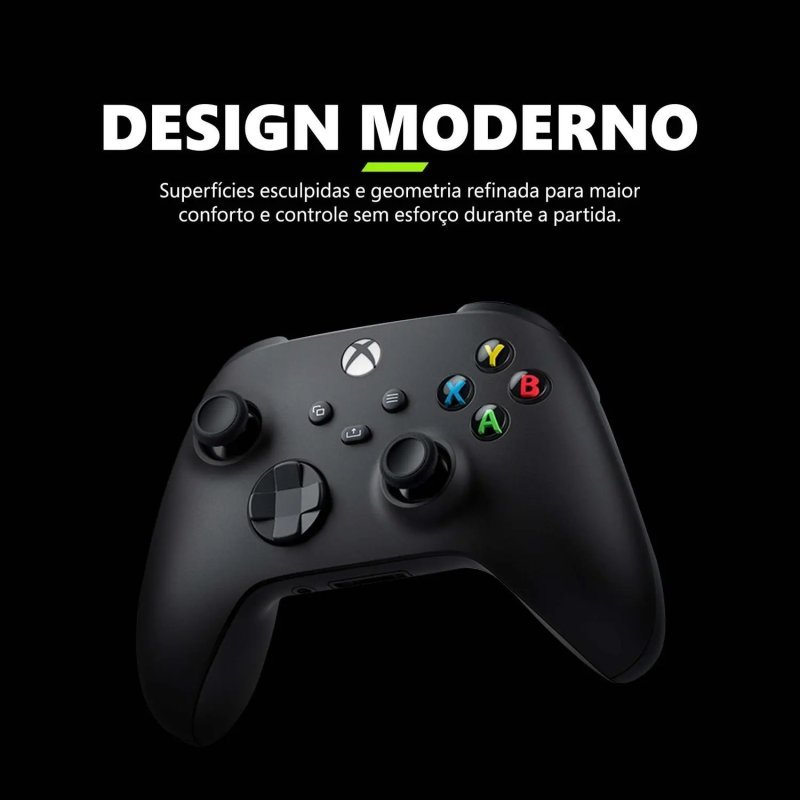 Controle para Xbox Sem Fio Carbon Black
