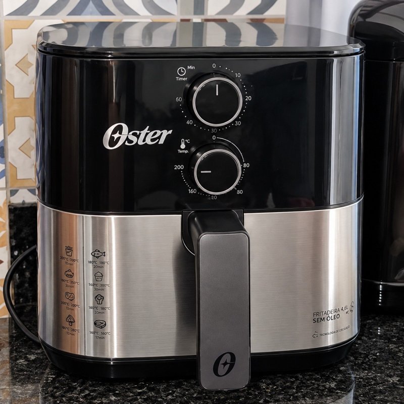 Fritadeira Sem Óleo Oster - OFRT520, PRETO com Frete Grátis