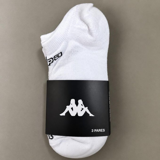 Kit com 3 Pares Meias Kappa Sapatilha Soquete Invisível