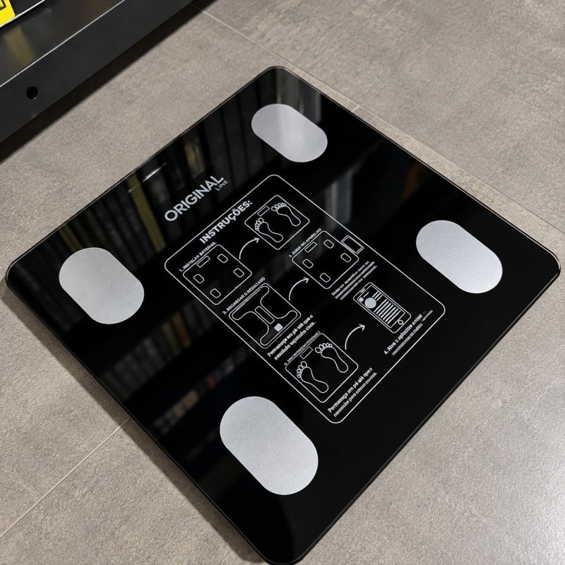 Balança Bioimpedância Bluetooth Davely Preto