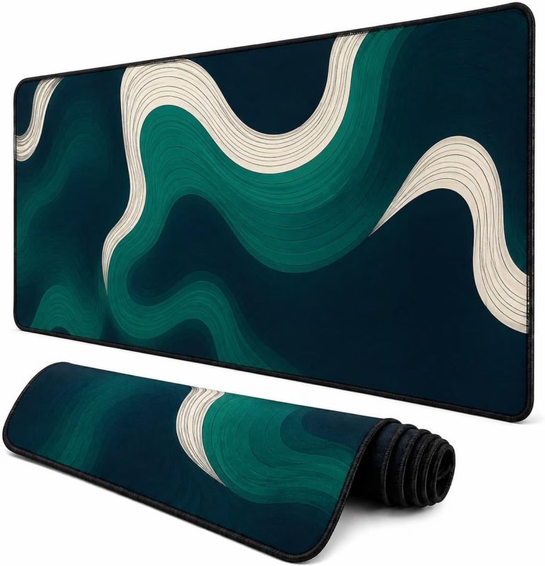 Mouse Pad Gamer 60x30cm Impermeável Antiderrapante Verde